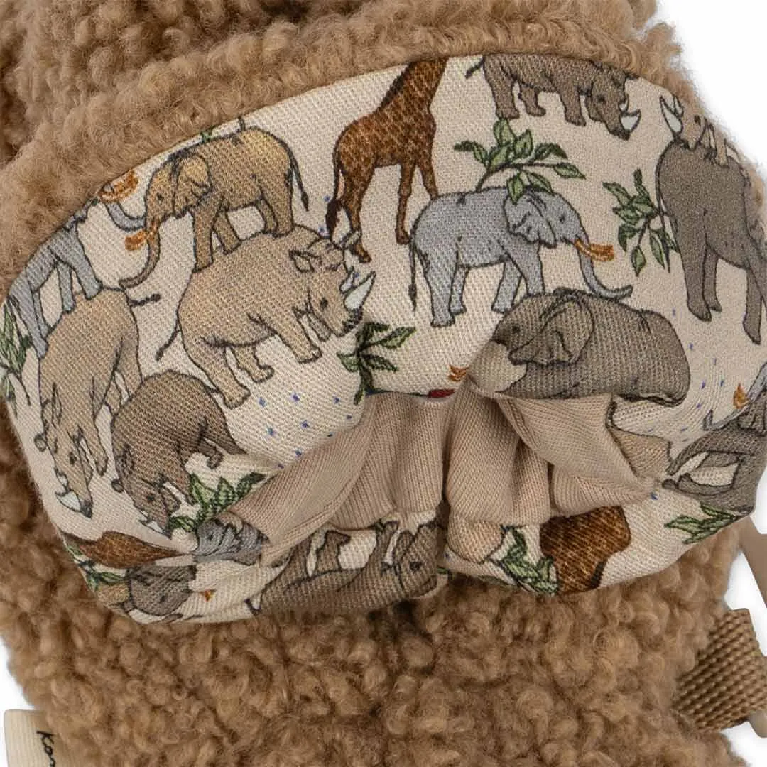 Konges Sløjd Grizz Teddy Baby Mittens - Shitake