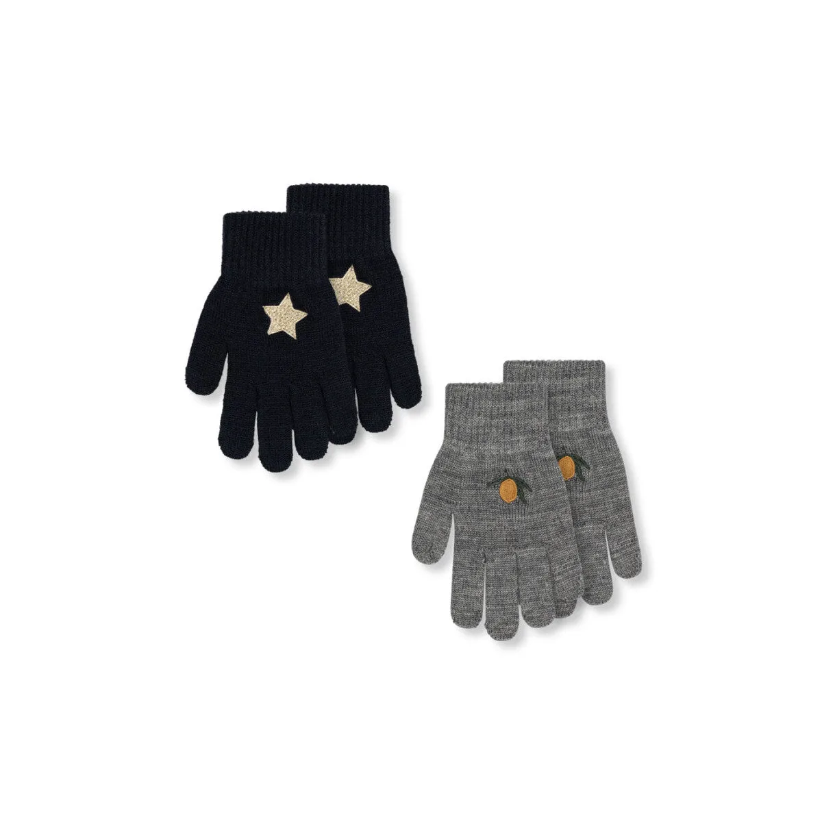 Konges Sløjd - Star & Lemon gloves - 2 pairs