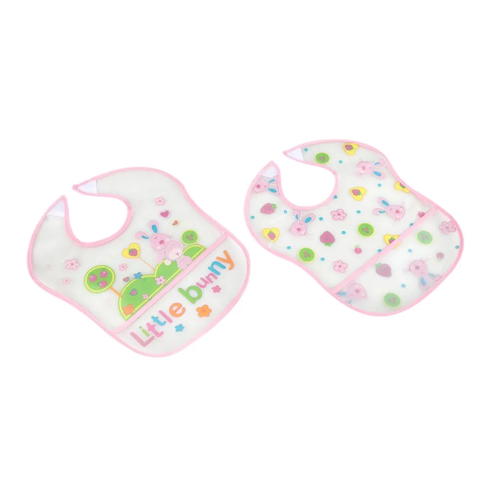 Little Bunny Peach 2 Pk Bibs