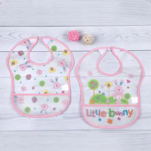 Little Bunny Peach 2 Pk Bibs