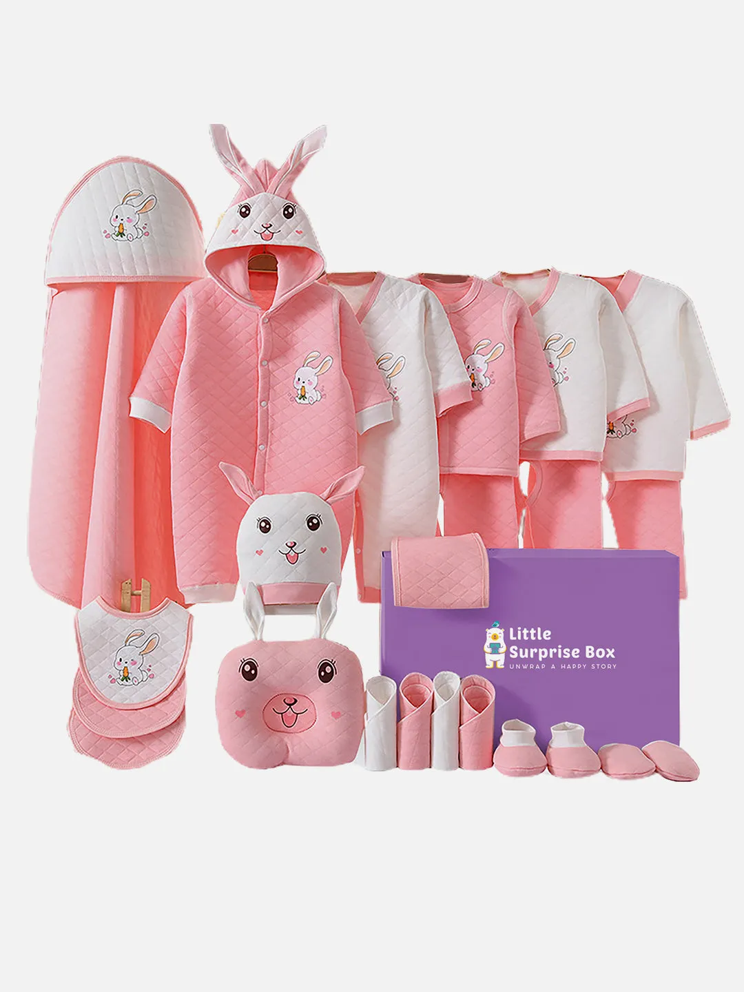 Little Surprise Box 24 Pcs Winter Wear Newborn Baby Girl/ Boy Gift Hamper Box