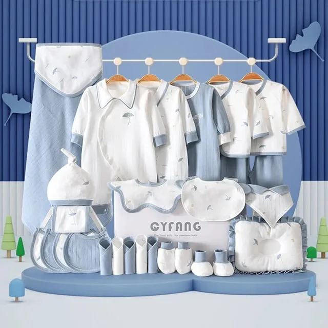 Little Wonders 28 Piece Newborn Gift Box – Ultimate Baby Shower Gift Set for Boys & Girls