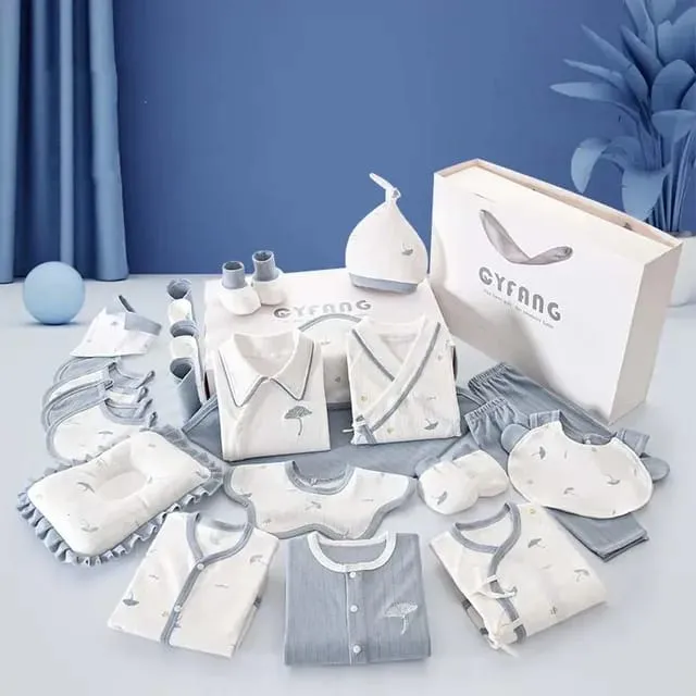 Little Wonders 28 Piece Newborn Gift Box – Ultimate Baby Shower Gift Set for Boys & Girls