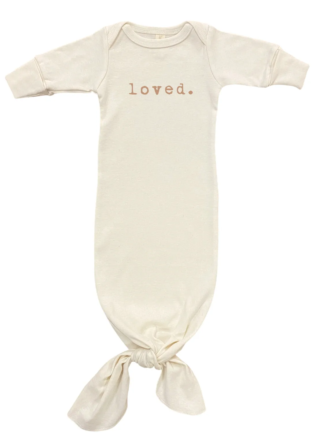 Loved - Organic Infant Gown - Clay