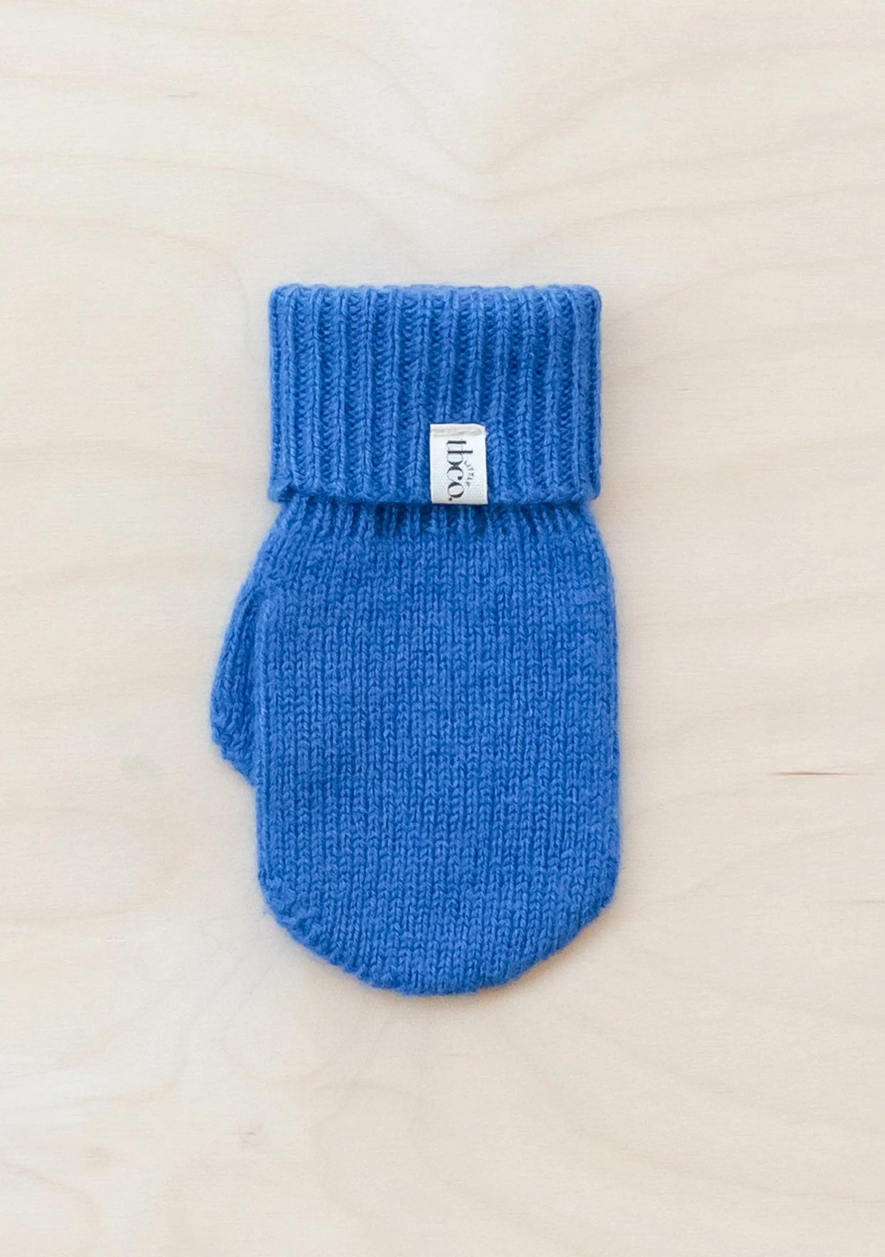 Merino Wool Kids Mittens in Blue