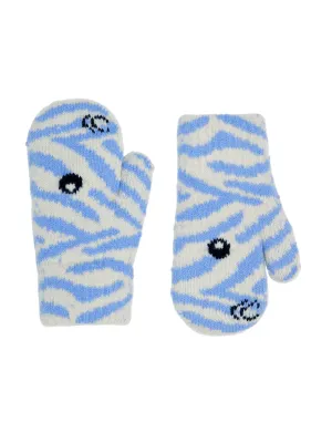 Molo Kenau-knitted mittens for babies-Light Blue