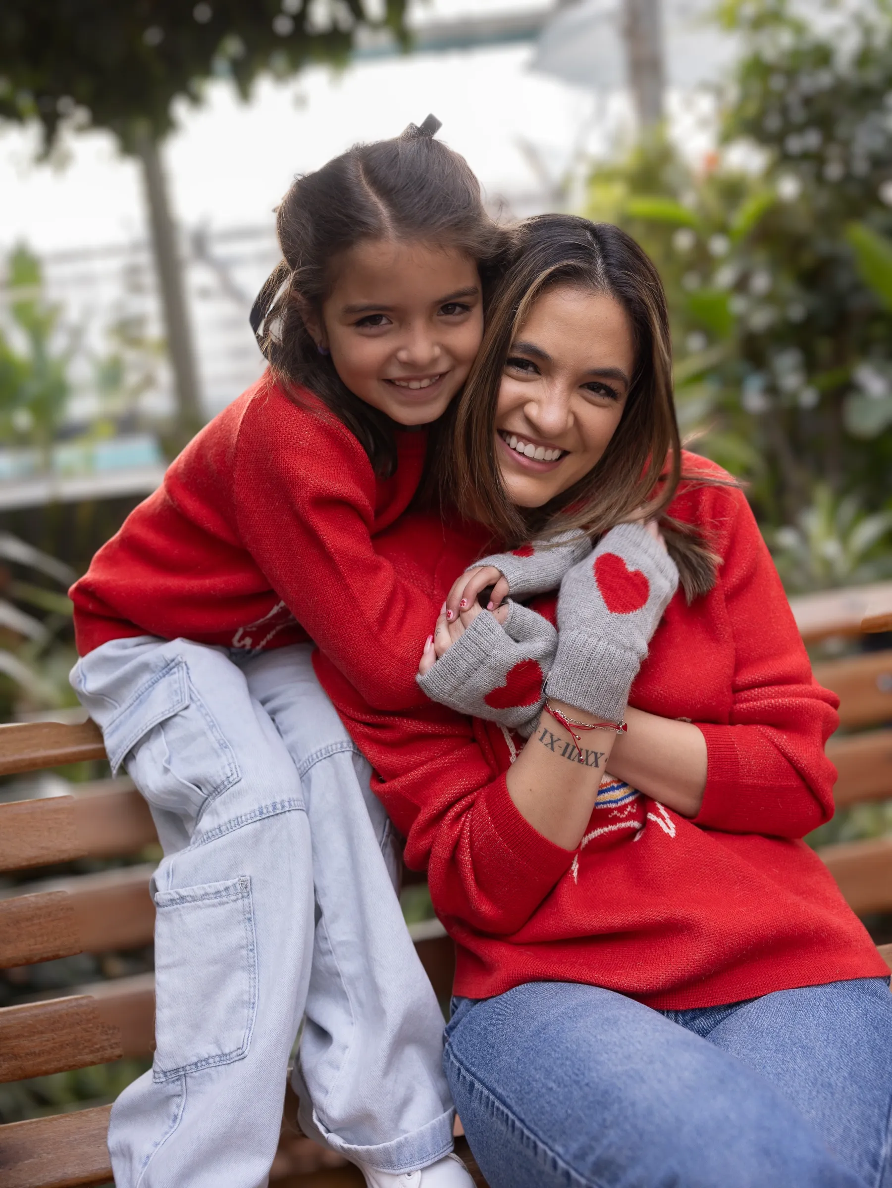 Mommy and me heart Mittens