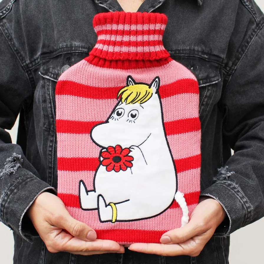 Moomin Stripey Hot Water Bottle With Snorkmaiden