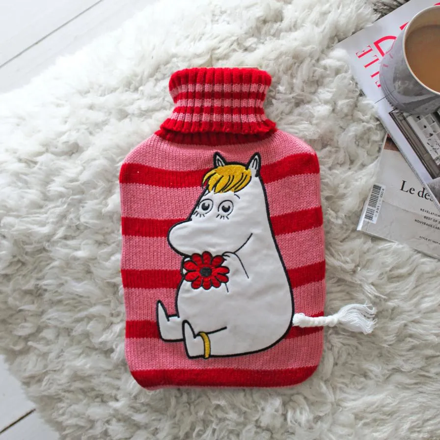 Moomin Stripey Hot Water Bottle With Snorkmaiden