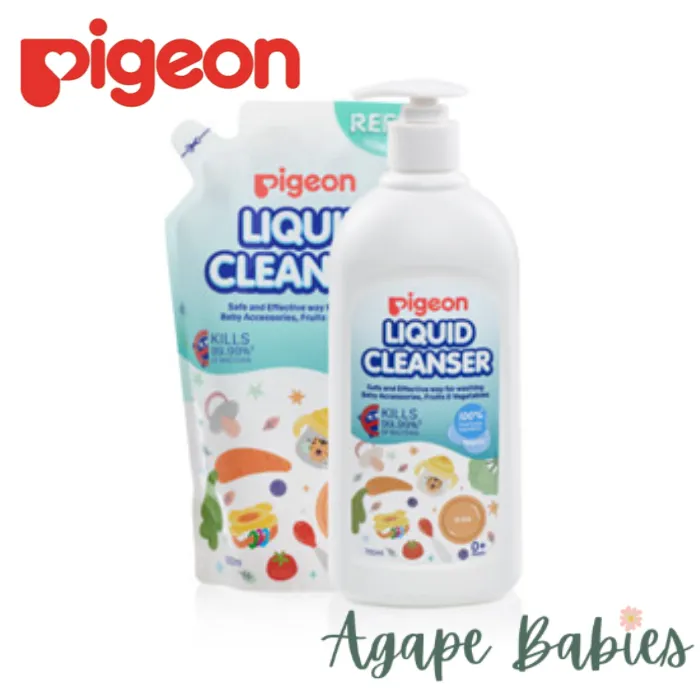 Pigeon Liquid Cleanser Regular 700ml   650ml(Refill) [Bundle Pack]