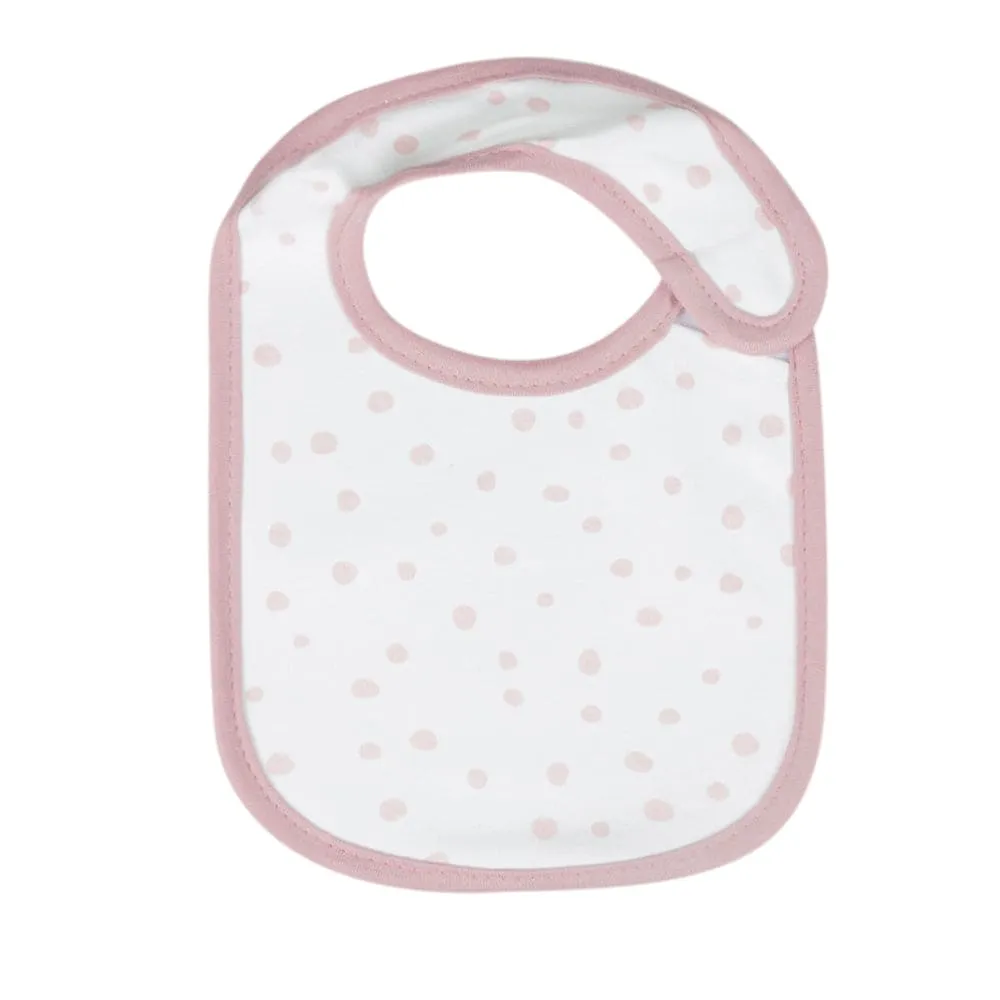 Plain Pink 3 Pk Bibs