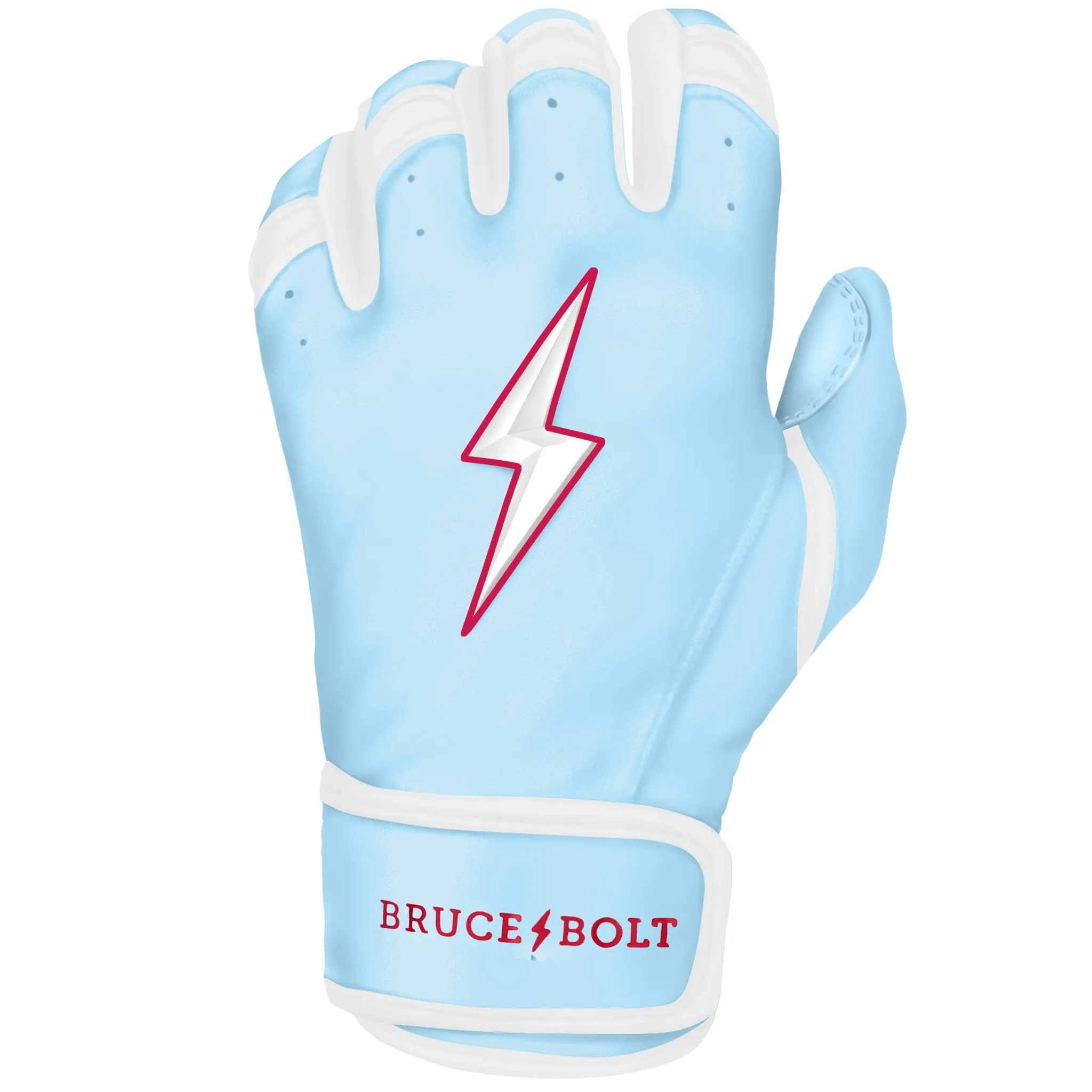 PREMIUM PRO HAPP Series Short Cuff Batting Gloves | BABY BLUE