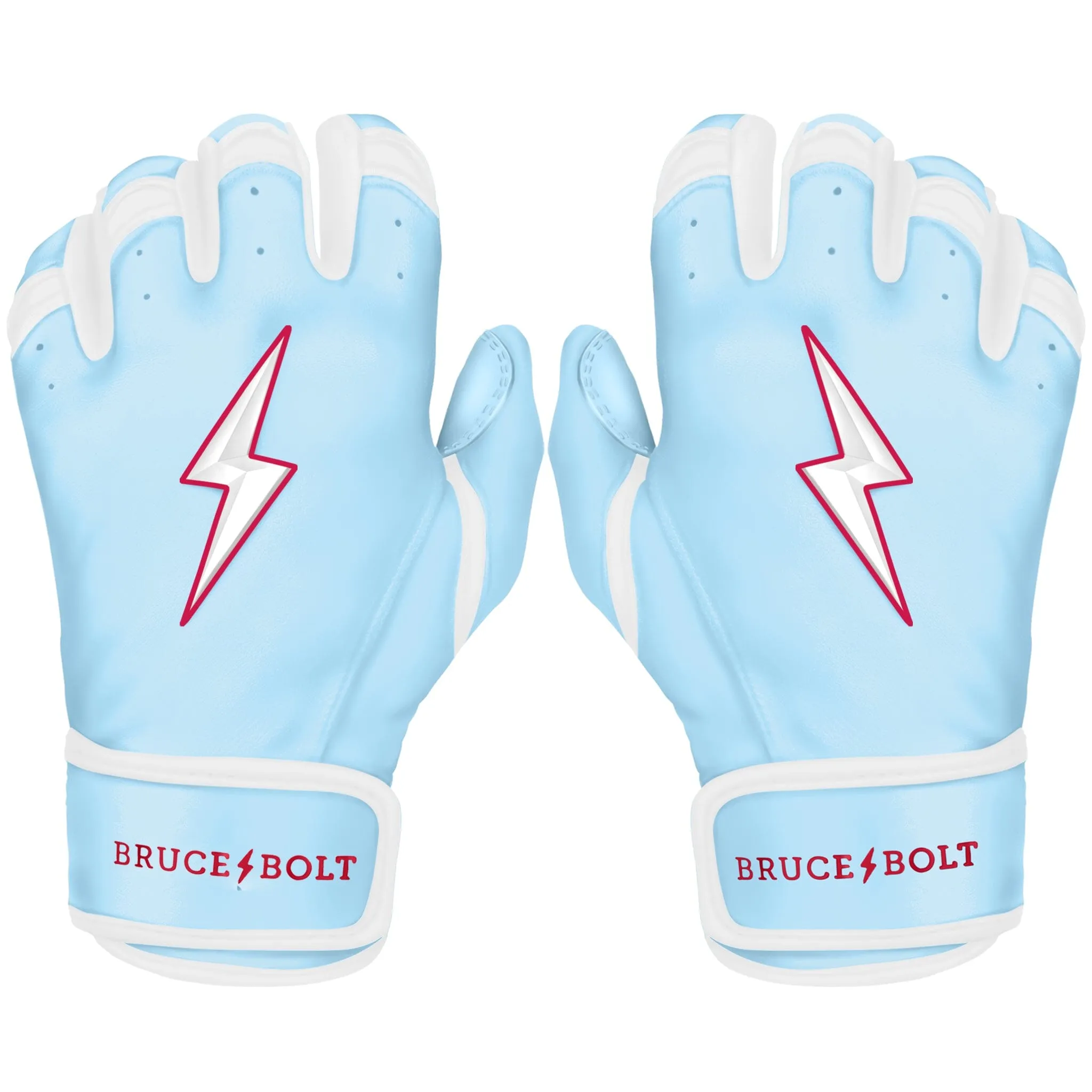 PREMIUM PRO HAPP Series Short Cuff Batting Gloves | BABY BLUE