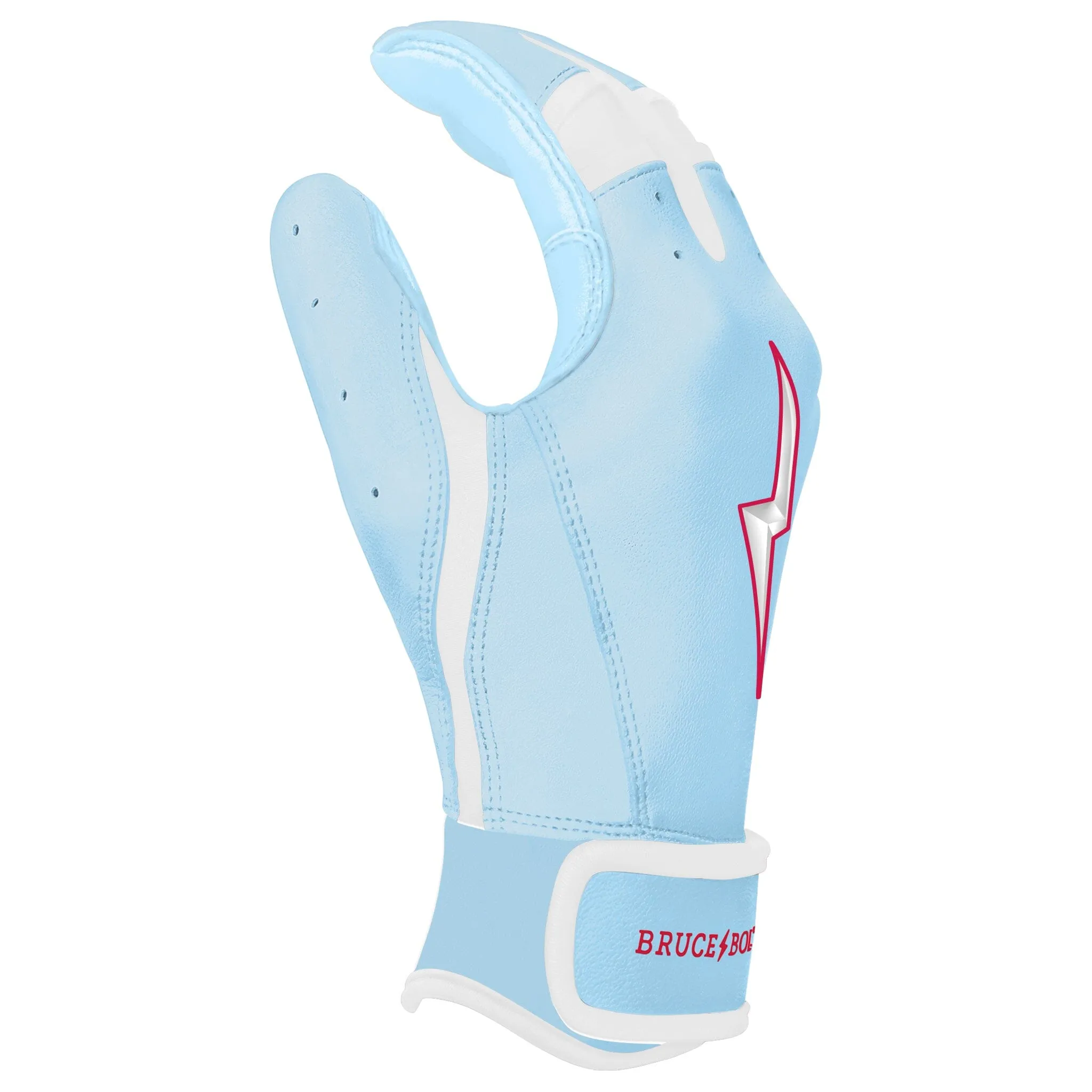 PREMIUM PRO HAPP Series Short Cuff Batting Gloves | BABY BLUE