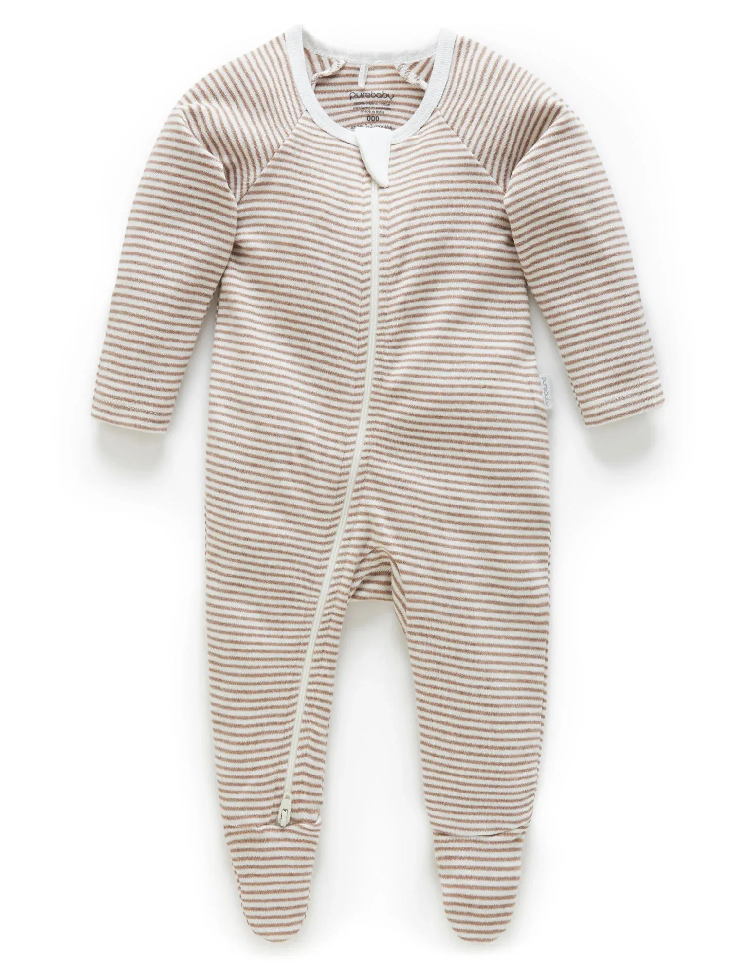 PURE BABY Zip Growsuits