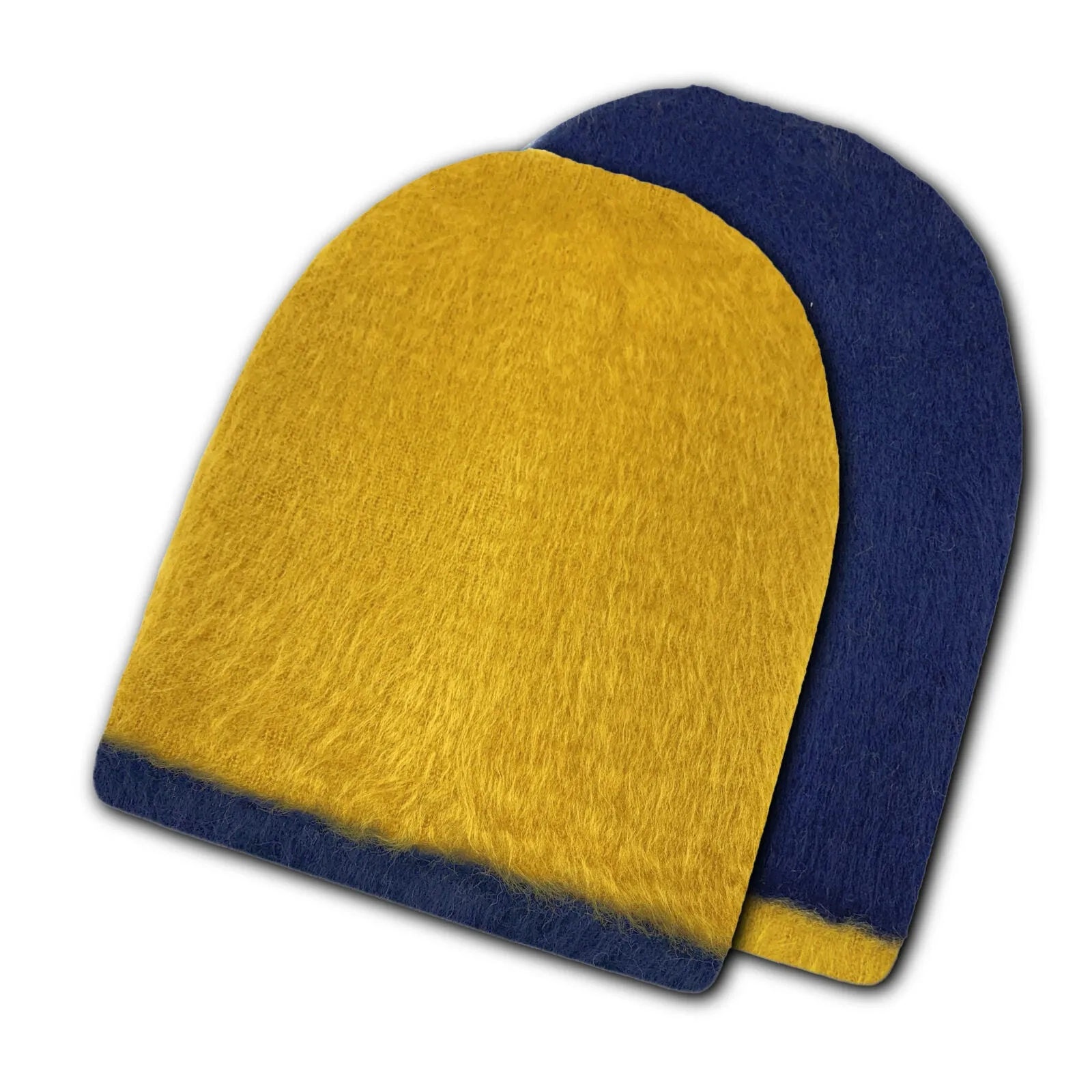 Reversible Alpaca Wool Brushed Unisex Beanies Handmade In Ecuador