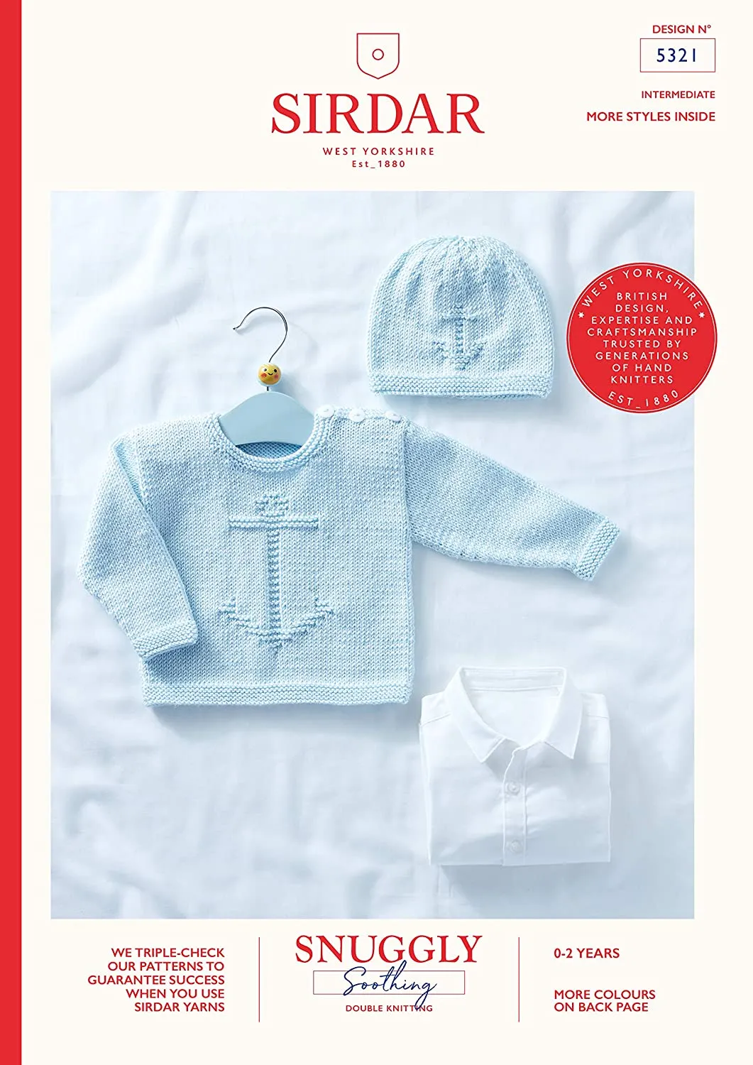 Sirdar - Baby Sweater in Snuggly Double Knit - Knitting Pattern 5321