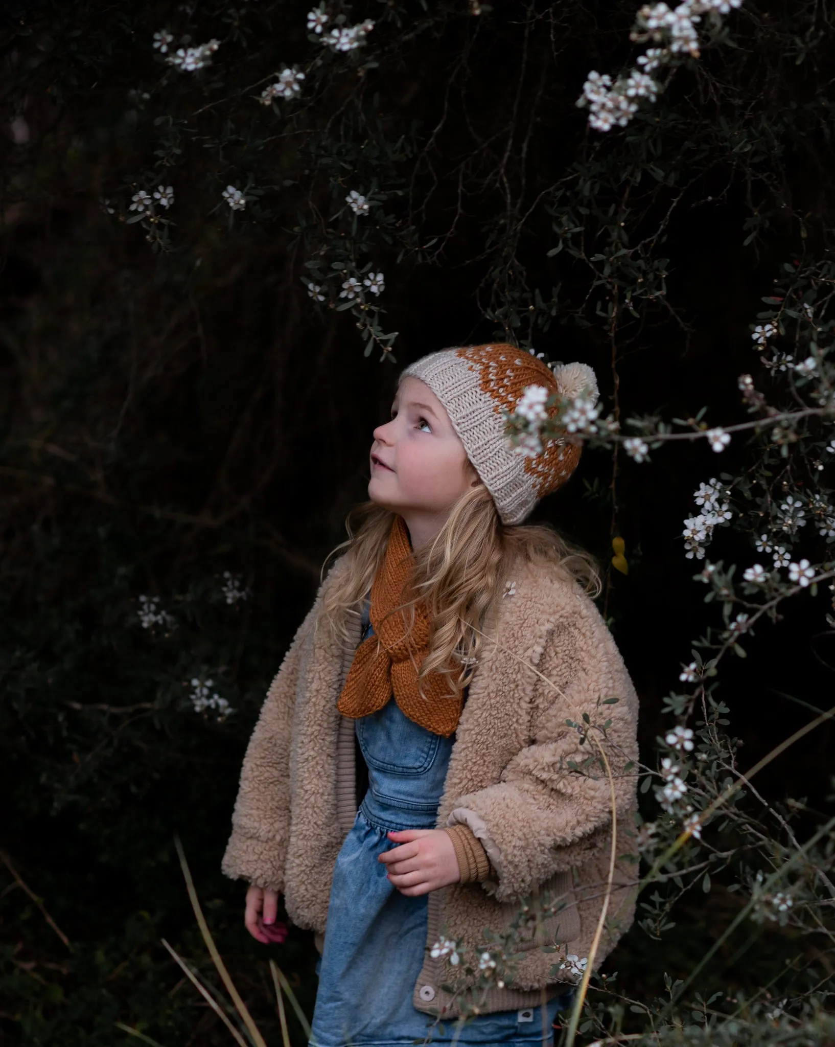 Snowflake Beanie Caramel