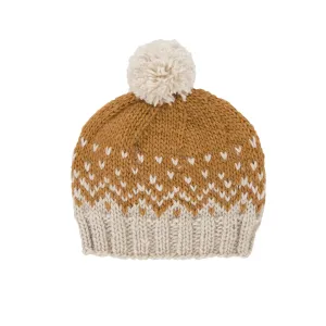 Snowflake Beanie Caramel