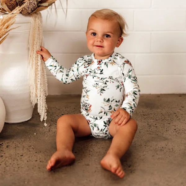 Snuggle Hunny Long Sleeve Bodysuit - Eucalypt Organic