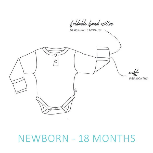 Snuggle Hunny Long Sleeve Bodysuit - Eucalypt Organic