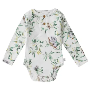 Snuggle Hunny Long Sleeve Bodysuit - Eucalypt Organic