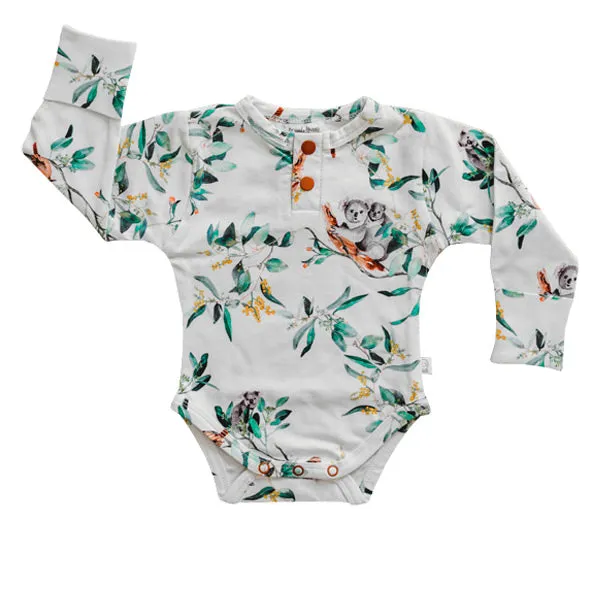 Snuggle Hunny Long Sleeve Bodysuit - Eucalypt Organic