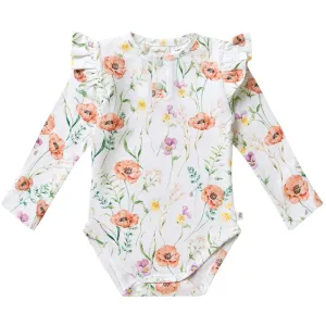 Snuggle Hunny Long Sleeve Bodysuit - Meadow Organic