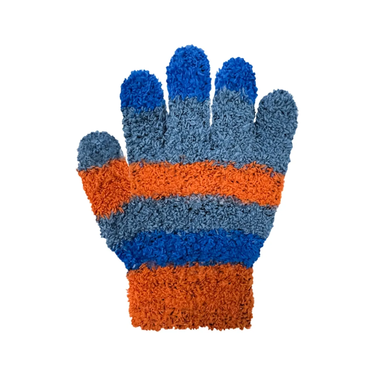 Striped Cozy Yarn Stretch Gloves - Toddler