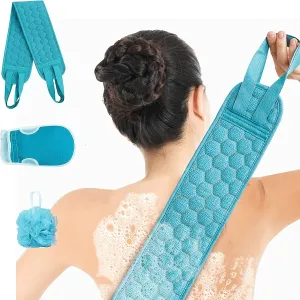 Ultimate Bath Set Towels Gloves Scrubber Loofah Skin Exfoliator