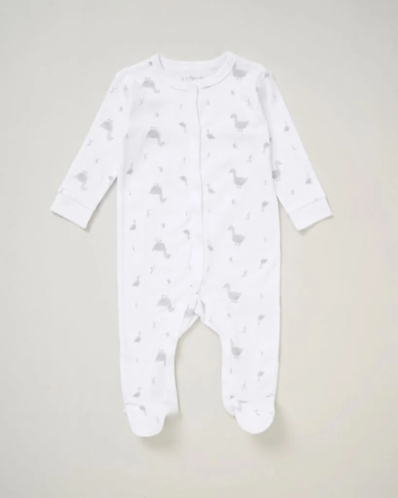 Unisex Baby Clothing Set in White 'Ducks'