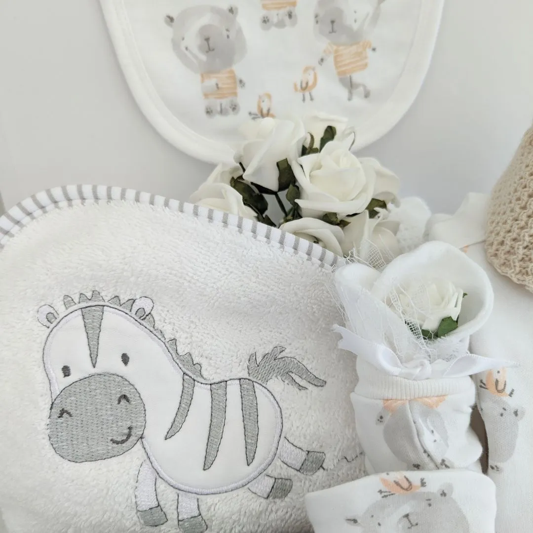 Unisex Baby Hamper - Bear, Elephant & Zebra