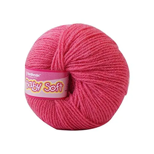 Vardhman Knitting Yarn Baby Soft Wool for Knitting, Kids Crochet Yarn Wool for Hand Knitting Art Craft, Knitting Wool Yarn for Sweater Scarves Hats and Dresses (6 Pcs, Dusky Pink)