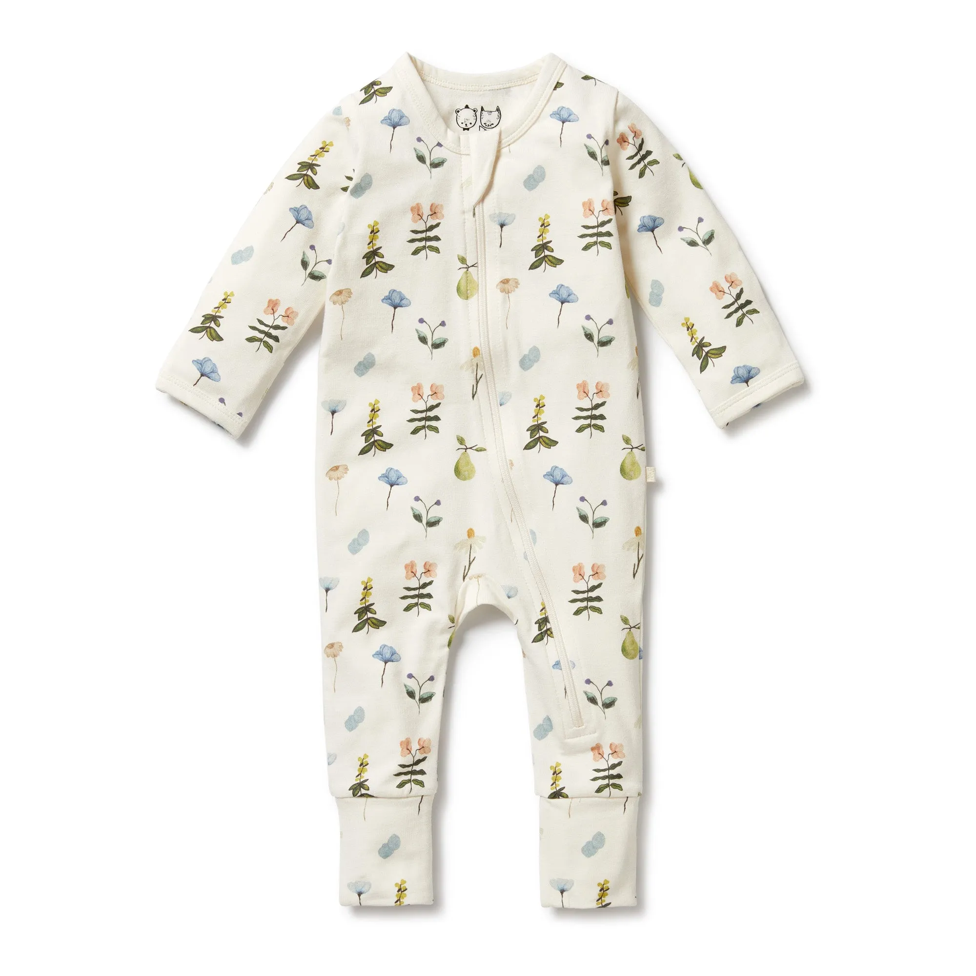 Wilson & Frenchy Petit Garden Organic Zipsuit with Feet