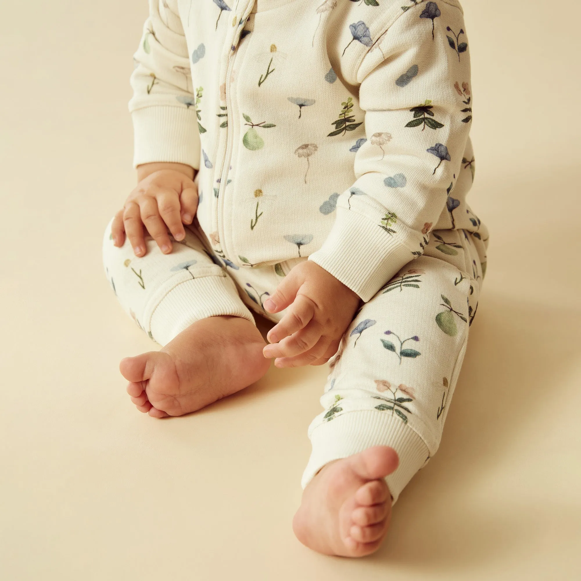 Wilson & Frenchy Petit Garden Organic Zipsuit with Feet