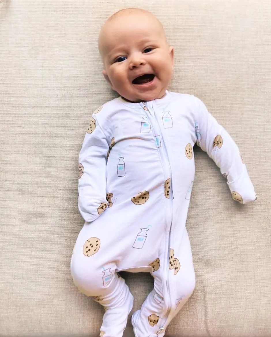 Zippered Footie in Cookie Craze